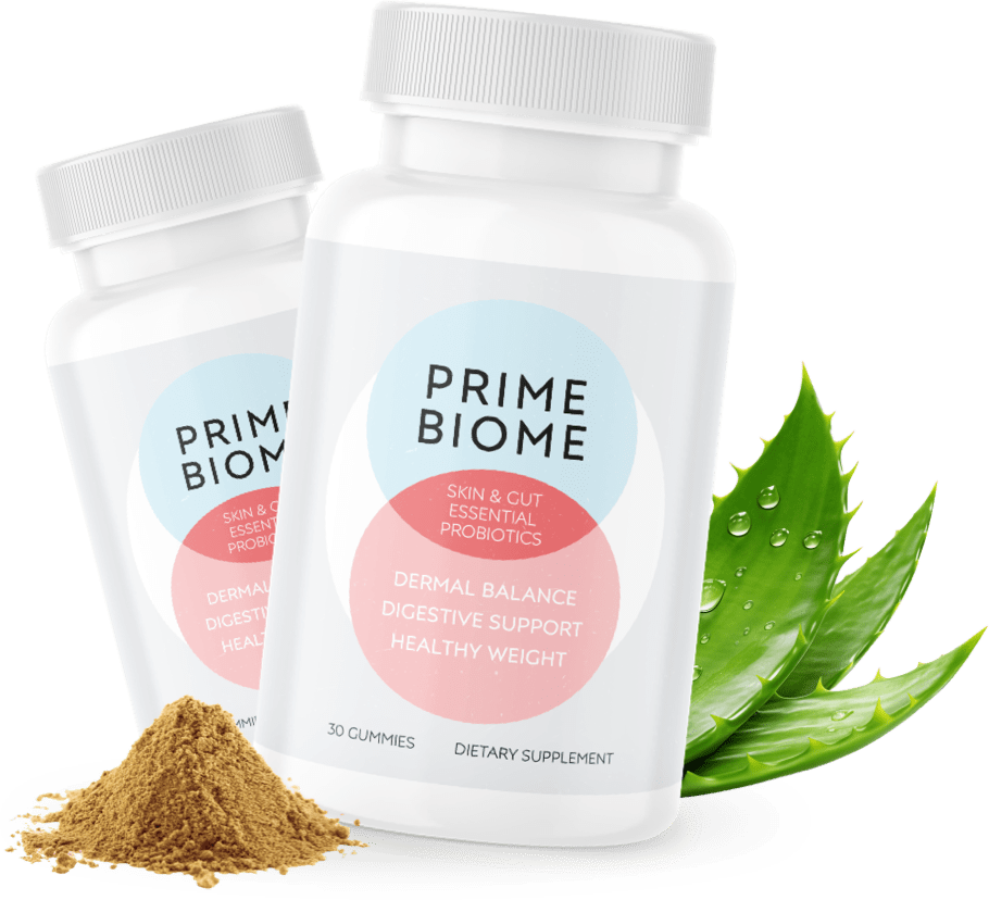 PrimeBiome probiotic gummies bottle